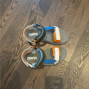 Camper Blue Orange Sandals Sporty Design